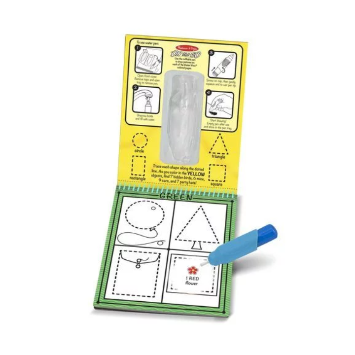 Värviraamat veega värvimiseks, VÄRVID ja KUJUNDID