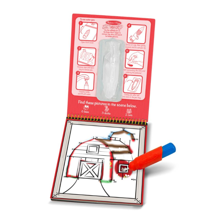 Värviraamat veega värvimiseks, ühenda punktid