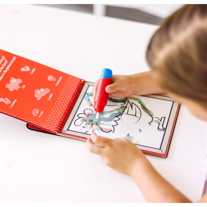 Värviraamat veega värvimiseks, ühenda punktid