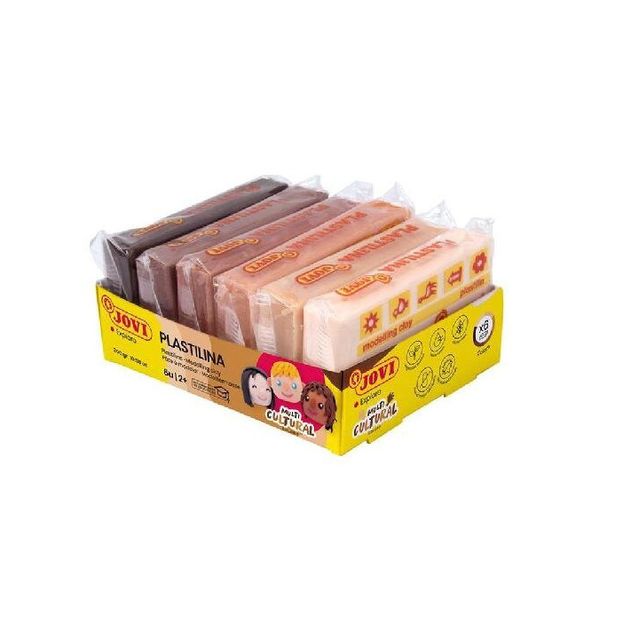 Plastiliini komplekt 6*50g nahatoonid