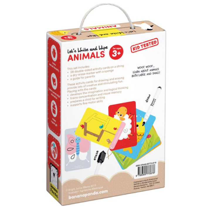 Tegevuskaardid kirjuta ja kustuta, LOOMAD