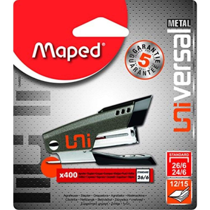 Klammerdaja Maped Universal 15 lehele +  400 klambrit nr.10