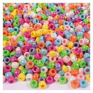 Pärlid plast pärlmutter 1000tk
