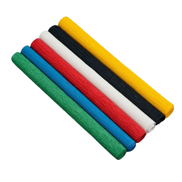 Krepp paber veniv 140% 6 värvi Colourful Krepp paber veniv 140% 6 värvi Colourful