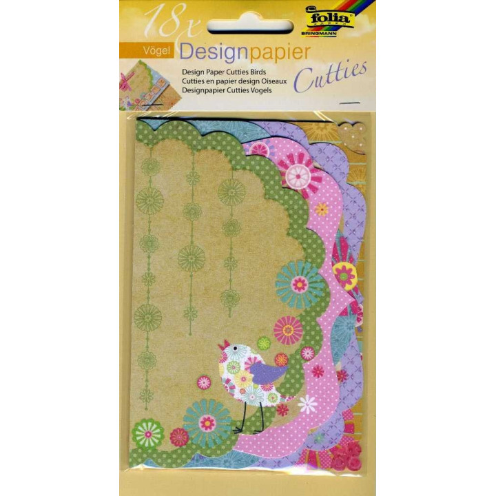 Disainpaber linnud 18 lehte