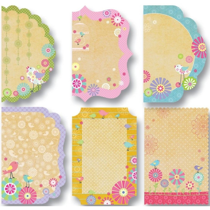 Disainpaber linnud 18 lehte