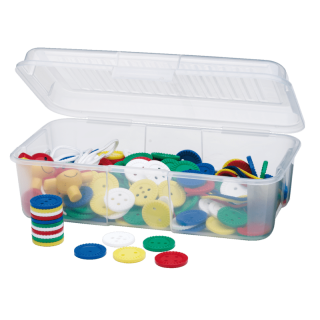 Nööbid plastikkarbis, 220-osaline