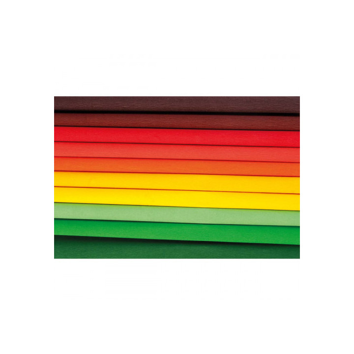 Krepp-paber 25*200cm 10 tk. sügise toonid