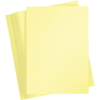 Kartong 180g A4 25 lehte helekollane