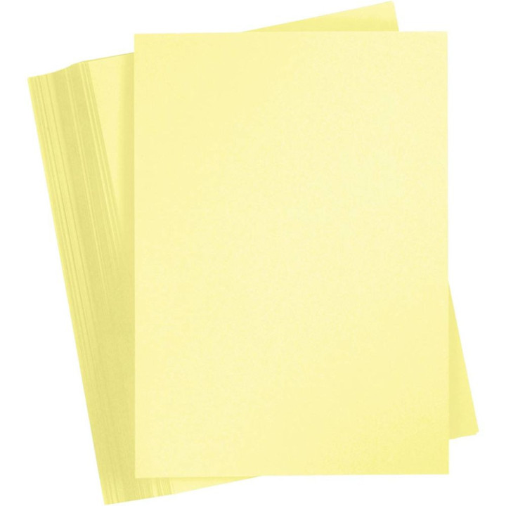 Kartong 180g A4 25 helekollane