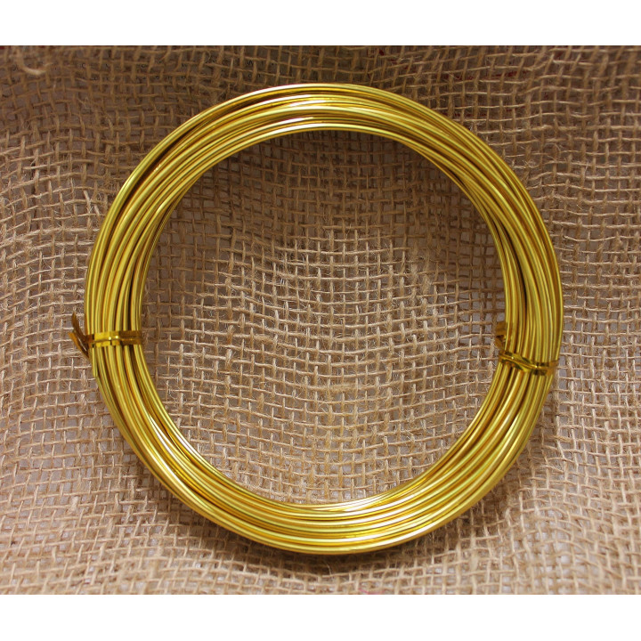 Traat alumiinium 2mm*5m kuldne