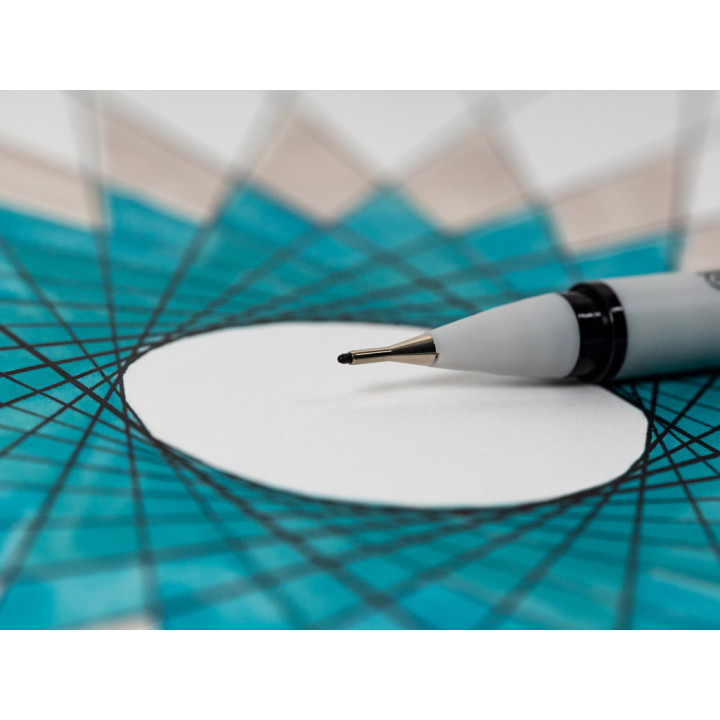 Tindipliiats veekindel fineliner 0,8 must