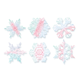 Mustriplaat 17,5cm 6 lumehelvest