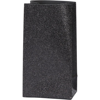 kinkekott 17*6*9cm 8 tk. sädelusega must