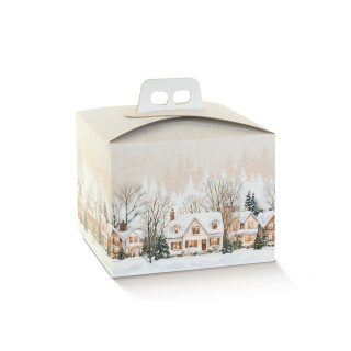 kinkekarp "Jõuluküla" 245*245*190mm