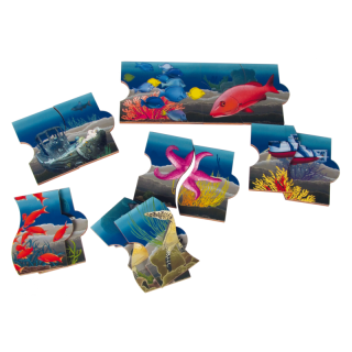 Põrandapusle veeloomad 112*12cm