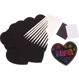 kraapimislehed süda 10 tk.