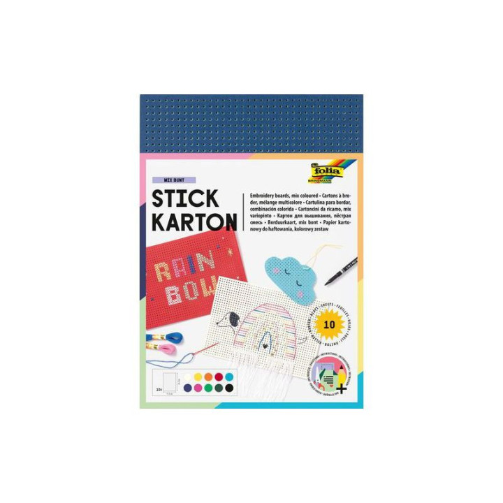 Tikkimislehed värvilised 10tk.