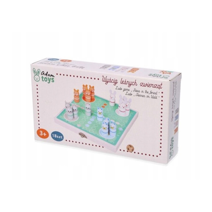 lauamäng metsloomadega "reis ümber metsa"