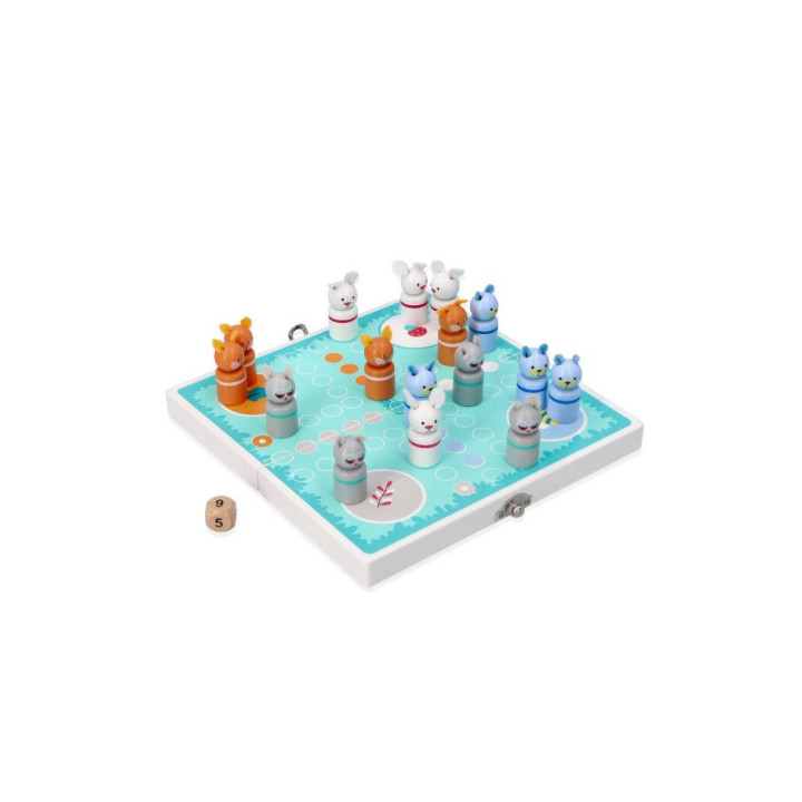 lauamäng metsloomadega "reis ümber metsa"