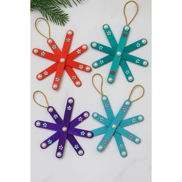 Puidust värvilised pulgad 1000 tk.