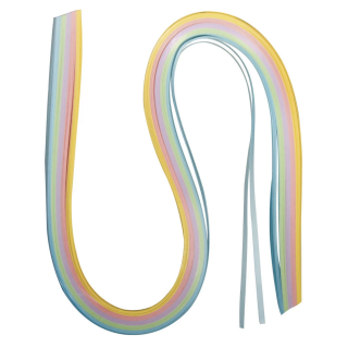 Paberiribad rullimiseks /quilling/ 6mm x 50 cm 100 tk. pastelsed toonid