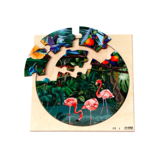 Pusle puidust "Flamingod"