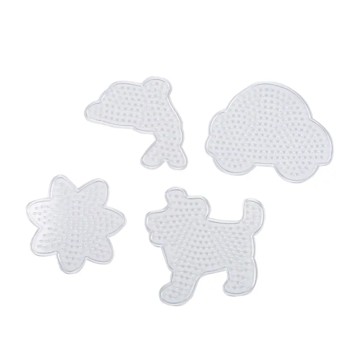 pärliplaadid 4tk  koer-auto-kala-lill