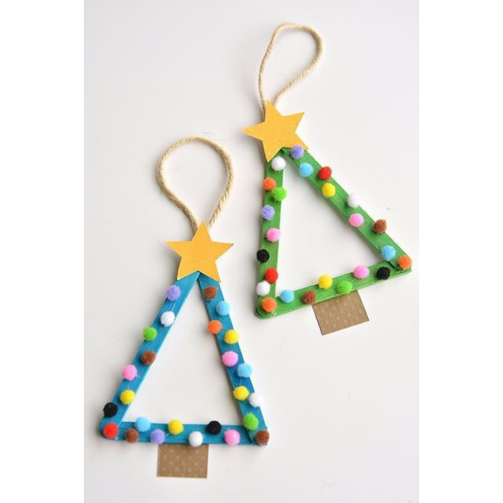 Puidust pulgad 50tk värvilised