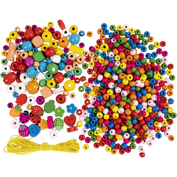 Käsitöökomplekt  puidust pärlitega