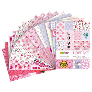 disainpaber A4 80g 15 lehte love