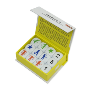 täringud liikumisharjutustega 12 tk. 20mm