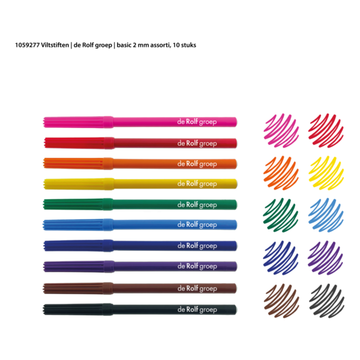 Viltpliiats ROLF 10 värvi