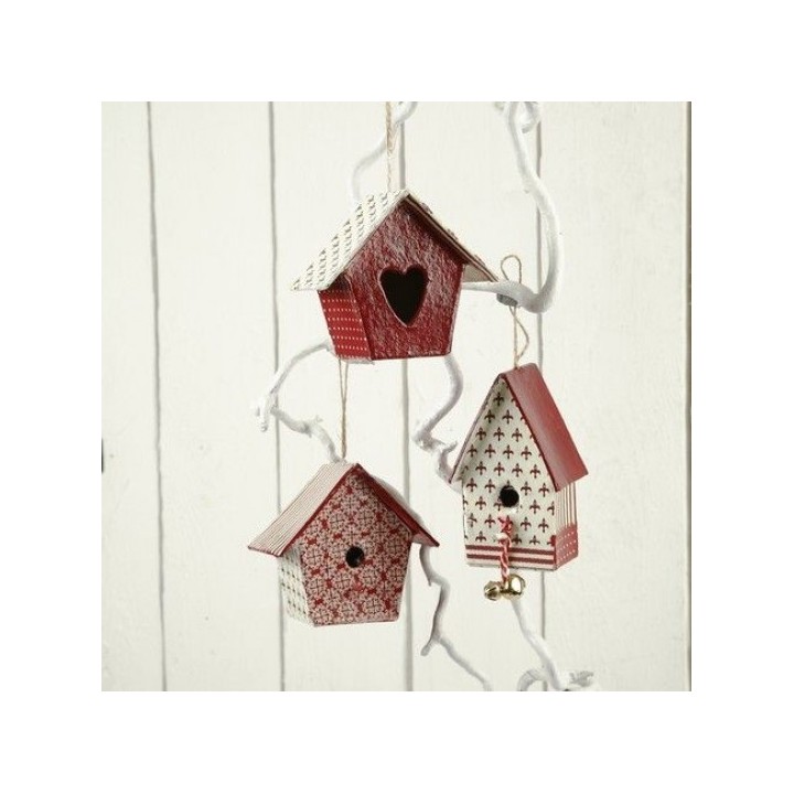 Linnumajad kartongist 12 tk