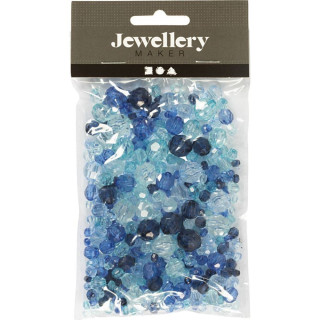 Pärlid lihvitud 4-12mm sinakad