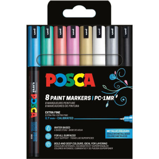 marker uni POSCA PC-1MR peen 0,7mm metallikvärvid