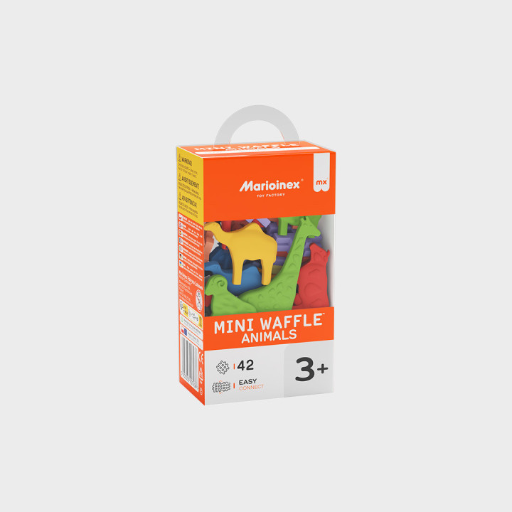 Minivahvelklotsid  42 tk. 16 looma
