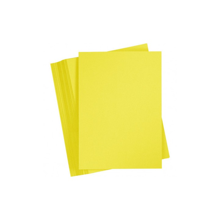 Kartong 180g A4 100 lehte päiksekollane