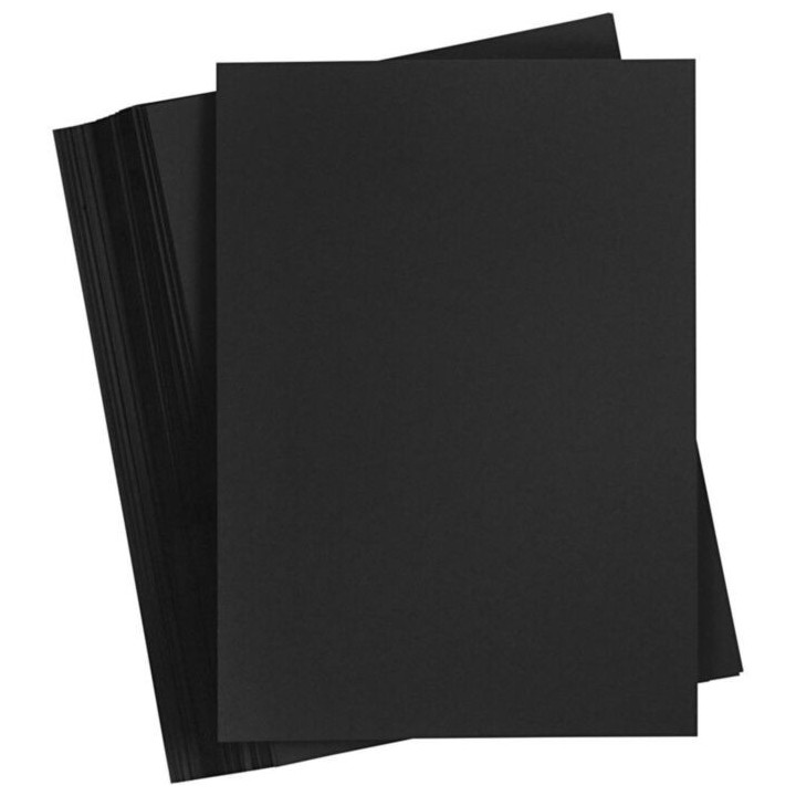 Kartong 180g A4 100 lehte must